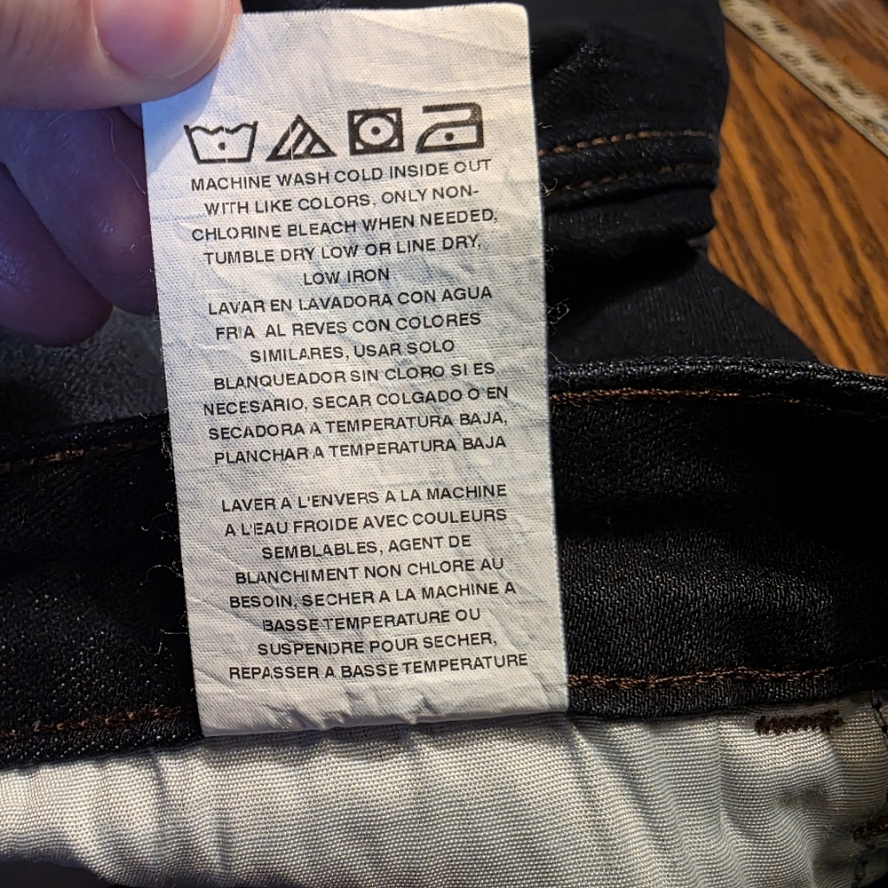 NWT Lee Womens Jeans Straight Leg Denim Blue Regular Fit Mid Rise Dark Wash 22M - Picture 10 of 11